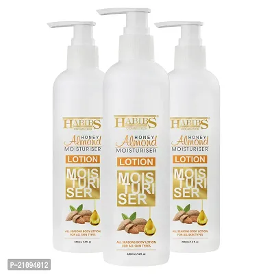 Habibs Body Lotion with Honey and Almond oil for Extra Hydrating Body Lotion for Dry Skin,Non-Greasy and Fragrance-Free Lotion All Skin Types 660 ml-thumb0