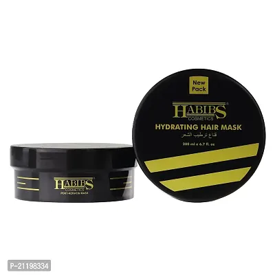 Habibs Post-Keratin mask for Volume Boost and Deep Conditioner for Dry Damaged Hair Hydrating Repair for Women and men Moisture Conditioning for Curly Hair Split Ends Sulfate Paraben Free 200ml-thumb0