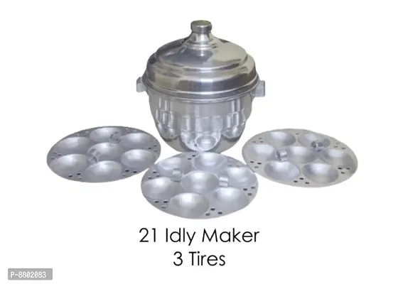 Aluminium Idly Maker ( 21 Pits )-thumb2