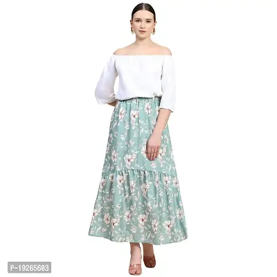 Burgundy crop-top skirt with grey beading – Ricco India
