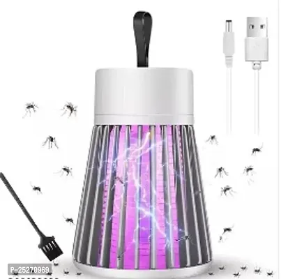 Electronic LED Mosquito Killer Machine Trap Lamp Electric Shock Bug Zapper for Insects Fly Screen Protector Mosquito Killer lamp for Home USB Powered Mosquito Killer Machine-thumb0