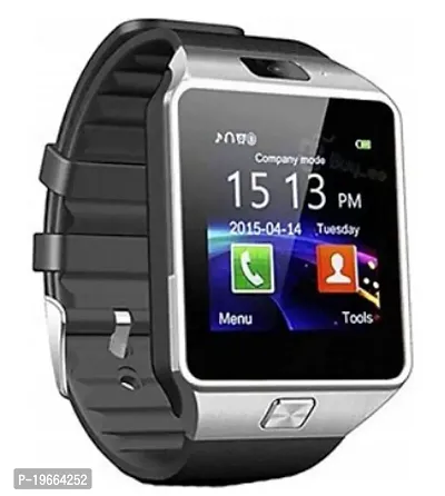 DZ09 Bluetooth 4G Support Calling Camera Smartwatch sim support T336 Smartwatch  (Black Strap, Free Size)-thumb0