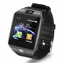 DZ09 Bluetooth 4G Support Calling Camera Smartwatch sim support T336 Smartwatch  (Black Strap, Free Size)-thumb1