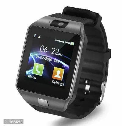 DZ09 Bluetooth 4G Support Calling Camera Smartwatch sim support T336 Smartwatch  (Black Strap, Free Size)-thumb3