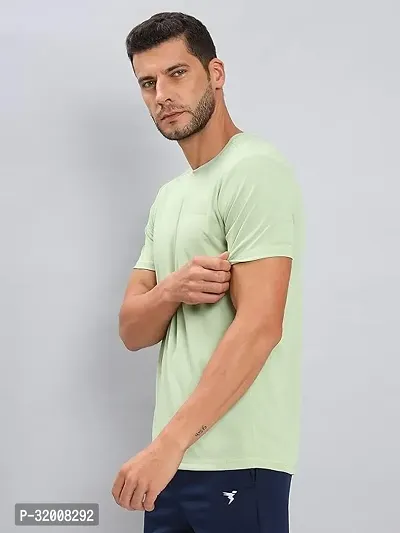 Stylish Polyester Solid Tshirt for Men-thumb0