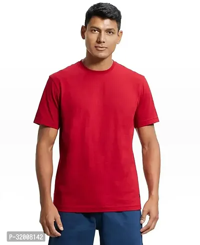 Stylish Polyester Solid Tshirt for Men-thumb0