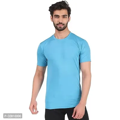 Stylish Polyester Tshirt For Men-thumb0