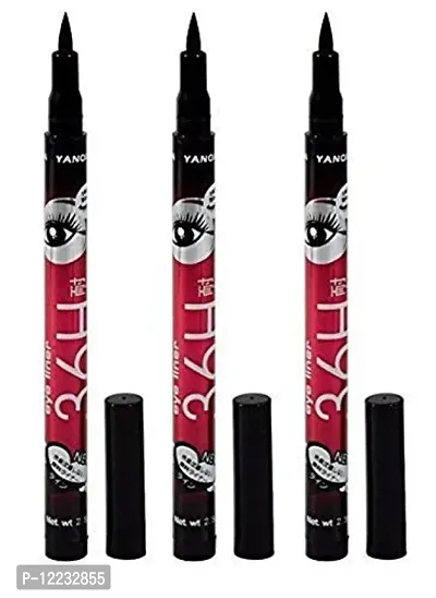 Liquid Waterproof Black Eyeliner Pencil 3 Pcs