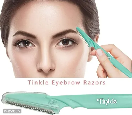 Tinkle razor for beautiful Eyebrows Face Razor for Women  Men - 6 Razors | Tinkle Razor Facial  Upper Lips Hair Removal, Eyebrow Shaper  Derma planning Tools-thumb4