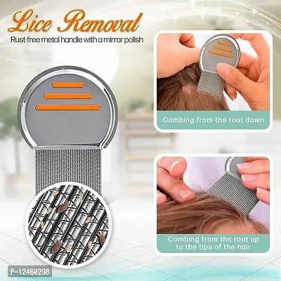 Stainless Steel Lice Treatment Comb for Head Lice/Lice Egg Removal Comb-thumb0