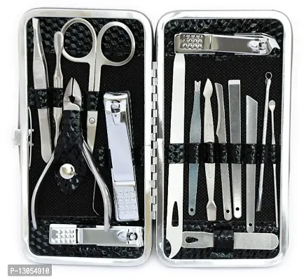 Manicure Pedicure Set Nail Clippers Kit of 16Pcs, Stainless Steel Professional Grooming Kit, Facial  Hand  Foot Beauty Set, Nail Cutter Tools with Luxurious Travel Case-thumb0