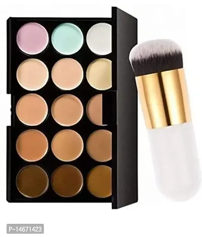Beauty 15 Color Contour  Concealer with Professional Brush (2 Items in the set)