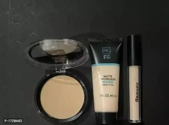 Face Makeup Combo of 3, Compact, Foundation, Concealer-thumb0