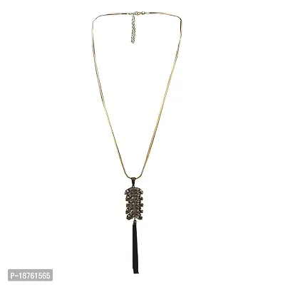 Gold Plated Western Diamond Necklace-thumb0