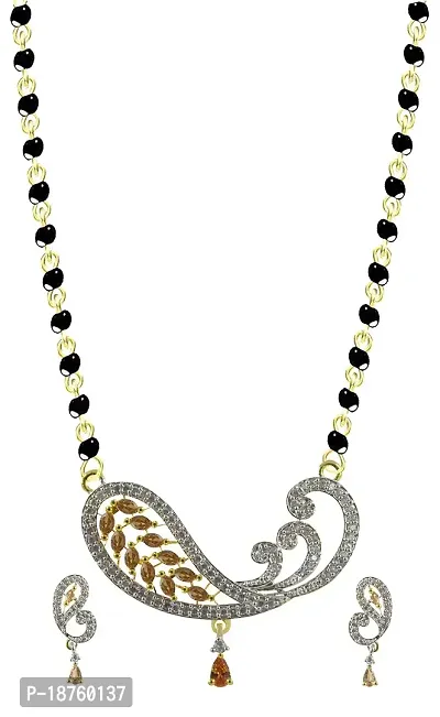 Rejewel Day-to-day Glittering Mangalsutra Pendant Set-thumb0