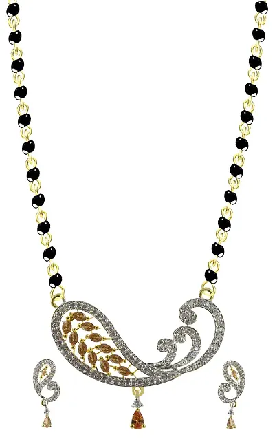 Rejewel Day-to-day Glittering Mangalsutra Pendant Set