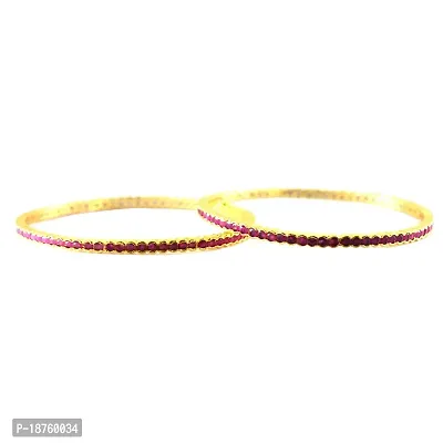 Red Stones Bangle for Women-thumb2
