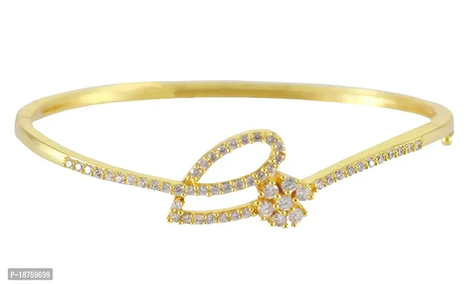 Rejewel AD Gold Plated Kada for Women