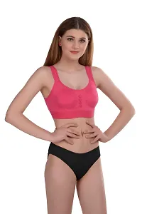 Stylish Multicoloured  Bra And Panty Set For Women Pack Of 3-thumb1