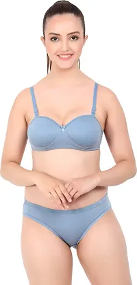 Stylish Multicoloured  Bra And Panty Set For Women Pack Of 3-thumb1