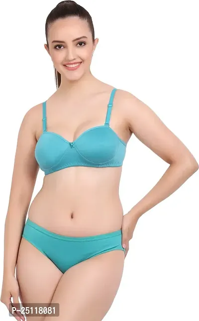 Stylish Multicoloured  Bra And Panty Set For Women Pack Of 3-thumb2