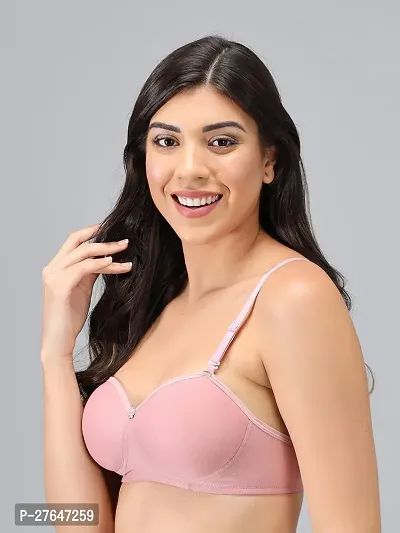 Stylish Multicoloured Cotton Solid Bras For Women-thumb3