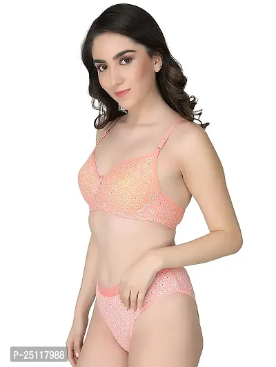 Stylish Multicoloured  Bra And Panty Set For Women Pack Of 3-thumb3