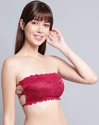 Stylish Multicoloured Net Solid Bras For Women-thumb1