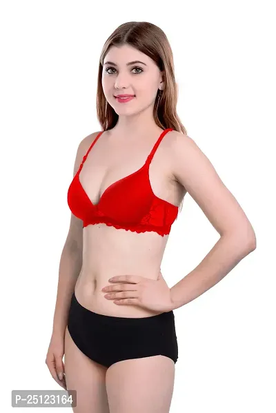 Stylish Multicoloured  Bra And Panty Set For Women Pack Of 2-thumb2