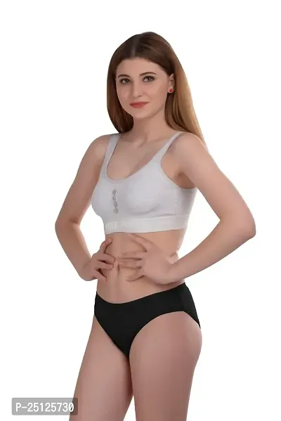 Stylish White  Bra And Panty Set For Women-thumb3