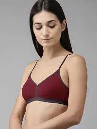 Stylish Multicoloured Cotton Solid Bras For Women-thumb2