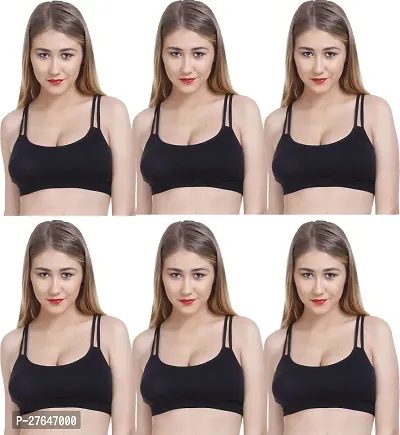 Stylish Multicoloured Cotton Solid Bras For Women-thumb0