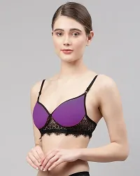 CUPSIN-Women Purple Cotton Bra Panty Set|Lingerie Set|Honeymoon Night Dress Wedding|Valentine Beautiful Gift for Girl|Bra Panty Set for Women with Sexy|Bra Panty Set for Women-thumb2