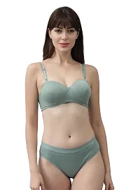 Stylish Multicoloured  Bra And Panty Set For Women Pack Of 3-thumb3