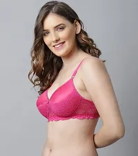 CUPSIN-Women Pink Cotton Bra Panty Set|Lingerie Set|Honeymoon Night Dress Wedding|Valentine Beautiful Gift for Girl|Bra Panty Set for Women with Sexy|Bra Panty Set for Women-thumb2