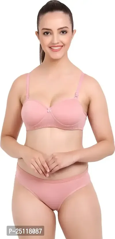 Stylish Multicoloured  Bra And Panty Set For Women Pack Of 3-thumb2