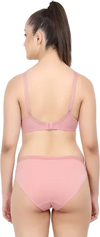 Stylish Pink  Bra And Panty Set For Women-thumb3