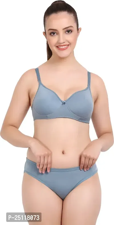 Stylish Multicoloured  Bra And Panty Set For Women Pack Of 3-thumb2