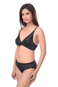 Stylish Multicoloured  Bra And Panty Set For Women Pack Of 3-thumb2