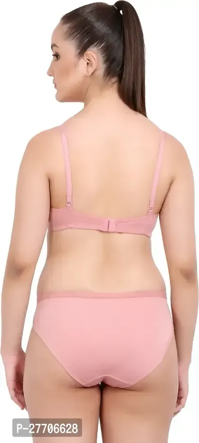 Women Cotton Bra Panty Set for Lingerie Set Pack of 2  Color : Pink,R-Blue-thumb3