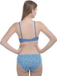 Stylish Blue  Bra And Panty Set For Women-thumb3