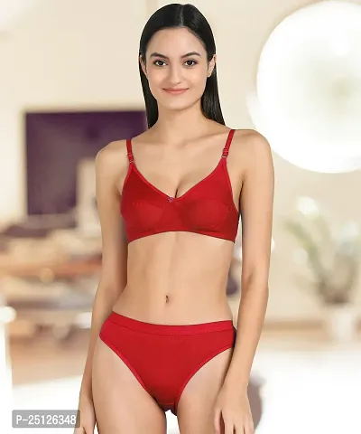 Buy Red Bra Panty Set Online In India -  India