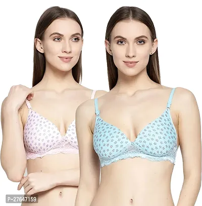 Stylish Multicoloured Cotton Solid Bras For Women-thumb0