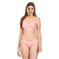 Stylish Multicoloured  Bra And Panty Set For Women Pack Of 3-thumb1