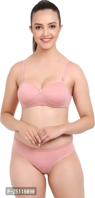 Stylish Multicoloured  Bra And Panty Set For Women Pack Of 3-thumb4