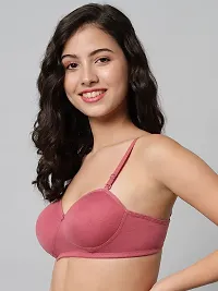 Stylish Multicoloured Cotton Solid Bras For Women-thumb2