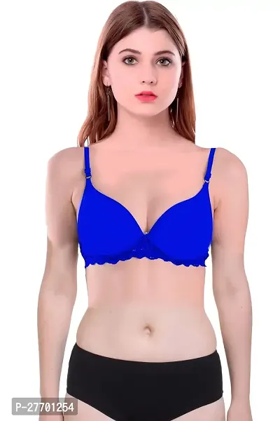 Women Cotton Bra Panty Set for Lingerie Set Pack of 2  Color : Blue,Maroon-thumb5