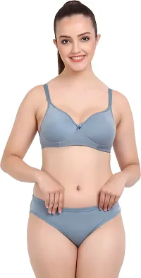 Stylish Multicoloured  Bra And Panty Set For Women Pack Of 2-thumb3