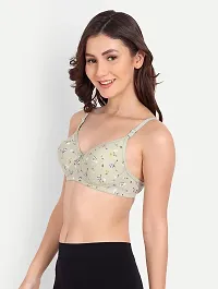 Stylish Green Cotton Solid Bras For Women-thumb2