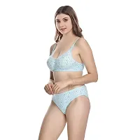 Stylish Blue  Bra And Panty Set For Women-thumb2